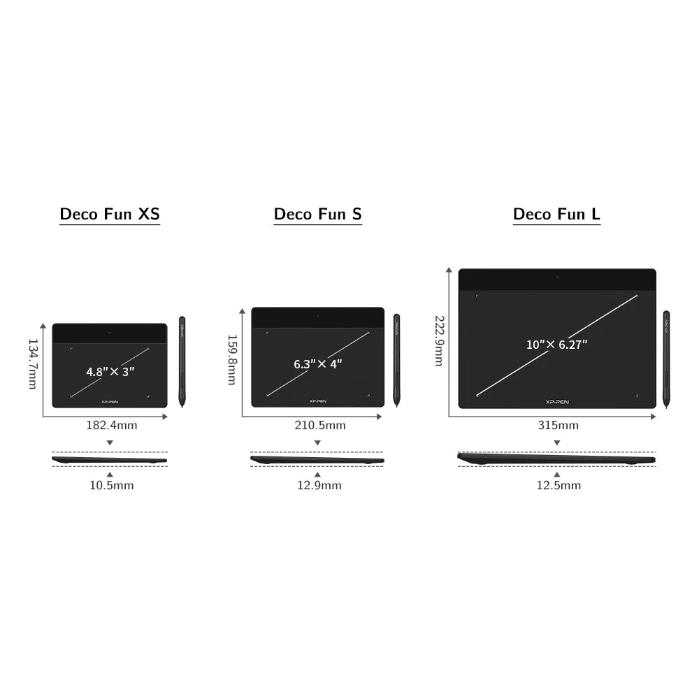 XPPen Deco Fun Graphics Tablet Digital